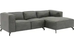 Goossens loungebank calvin grijs micro leer - 8181170-636-01