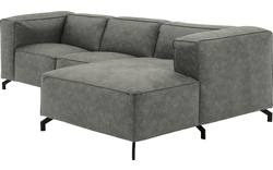 Goossens loungebank calvin grijs micro leer - 8181170-636-01