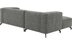 Goossens loungebank calvin grijs micro leer - 8181170-636-01-gespiegeld