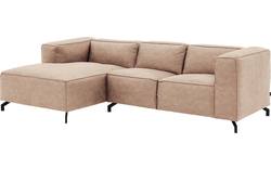 Goossens loungebank calvin beige micro leer - 8181170-637-02-gespiegeld