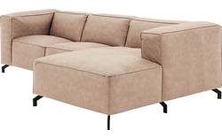 Goossens loungebank calvin beige micro leer - 8181170-637-01