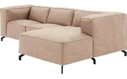 Goossens loungebank calvin beige micro leer - 8181170-637-01