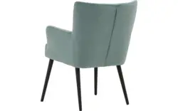 Goossens eetkamerstoel rob groen stof - 8181183-03