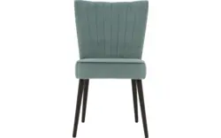 Goossens eetkamerstoel rob groen stof - 8181184-02