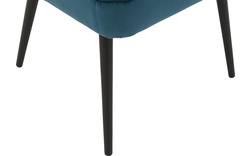 Goossens eetkamerstoel rob blauw stof - 8181185-02