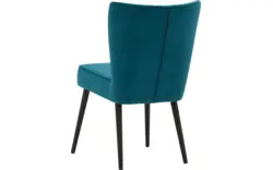 Goossens eetkamerstoel rob blauw stof - 8181186-02