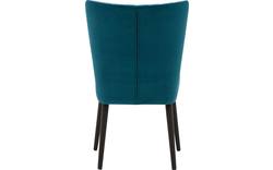 Goossens eetkamerstoel rob blauw stof - 8181186-02