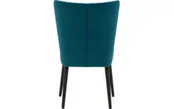 Goossens eetkamerstoel rob blauw stof - 8181186-02
