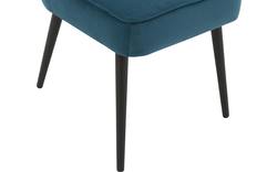 Goossens eetkamerstoel rob blauw stof - 8181186-02