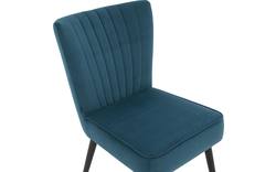 Goossens eetkamerstoel rob blauw stof - 8181186-02
