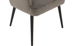 Goossens eetkamerstoel rob grijs stof - 8181187-02