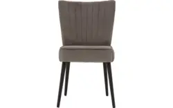 Goossens eetkamerstoel rob grijs stof - 8181188-02
