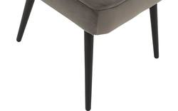 Goossens eetkamerstoel rob grijs stof - 8181188-02