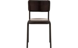 Goossens eetkamerstoel chaplin grijs leer - 8181215-01