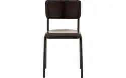 Goossens eetkamerstoel chaplin grijs leer - 8181215-01