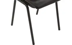 Goossens eetkamerstoel chaplin zwart leer - 8181216-01