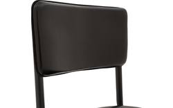Goossens eetkamerstoel chaplin zwart leer - 8181216-01
