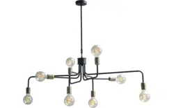 Goossens hanglamp lauren zwart metaal - 8181314-01