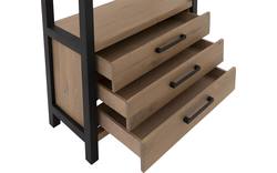 Goossens wandmeubel santos bruin eiken - 8181401-01