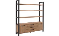 Goossens wandmeubel santos bruin eiken - 8181403-02