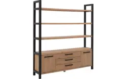 Goossens wandmeubel santos bruin eiken - 8181403-01
