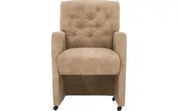 Goossens eetkamerstoel oliver beige microvezel - 8181406-04