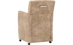 Goossens eetkamerstoel oliver beige microvezel - 8181406-03