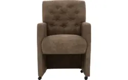 Goossens eetkamerstoel oliver bruin microvezel - 8181407-04