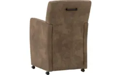 Goossens eetkamerstoel oliver bruin microvezel - 8181407-04