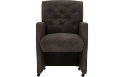 Goossens eetkamerstoel oliver grijs microvezel - 8181409-04