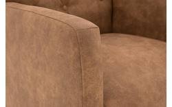 Goossens eetkamerstoel oliver bruin microvezel - 8181410-04