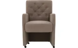 Goossens eetkamerstoel oliver bruin stof - 8181412-02
