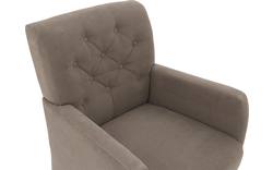 Goossens eetkamerstoel oliver bruin stof - 8181412-02