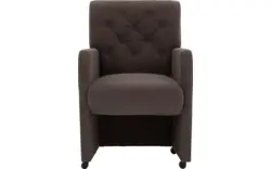 Goossens eetkamerstoel oliver bruin stof - 8181413-04