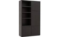 Goossens opbergkast barcelona zwart eiken - 8181418-05
