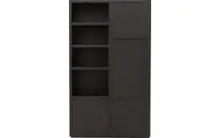 Goossens opbergkast barcelona zwart eiken - 8181418-05