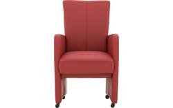 Goossens excellent eetkamerstoel riva rood leer - 8181420-04