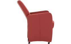 Goossens excellent eetkamerstoel riva rood leer - 8181420-04