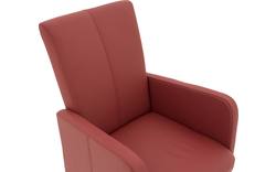 Goossens excellent eetkamerstoel riva rood leer - 8181420-04