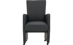 Goossens excellent eetkamerstoel riva grijs leer - 8181422-04