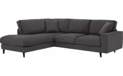 Goossens hoekbank jonas grijs stof - 8181633-1456-01-gespiegeld