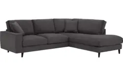 Goossens hoekbank jonas grijs stof - 8181633-1456-01