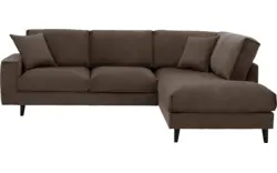 Goossens hoekbank jonas grijs stof - 8181633-1458-01