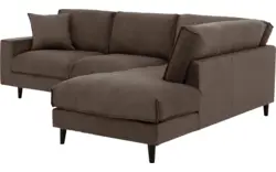 Goossens hoekbank jonas grijs stof - 8181633-1458-01
