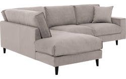 Goossens hoekbank jonas beige stof - 8181633-1459-01-gespiegeld