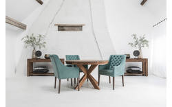 Goossens eetkamerstoel pearl groen stof - 8181714-eettafel_ines-02