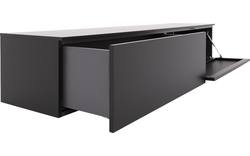 Goossens excellent tv meubel monza easy zwart mdf - 8181727-01