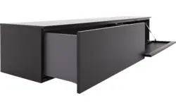 Goossens excellent tv meubel monza easy zwart mdf - 8181727-01