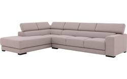 Goossens hoekbank nora grijs stof - 8190040-01