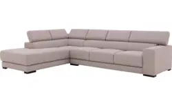 Goossens hoekbank nora grijs stof - 8190040-01